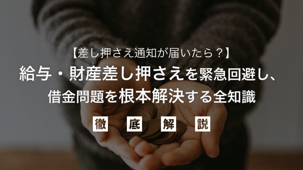 差し押さえ予告通知が届いたら？給与・財産差し押さえを緊急回避し、借金問題を根本解決する全知識を弁護士が解説